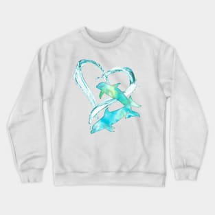 I Love Dolphins Crewneck Sweatshirt